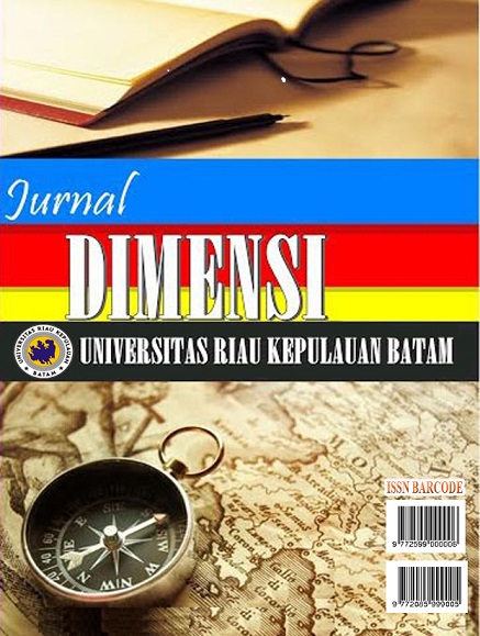 Jurnal DIMENSI mempublikasi artikel dari hasil penelitian yang belum diterbitkan di manapun dalam bentuk apapun. Jurnal DIMENSI focus pada bidang keilmuan Sosial Sain seperti: Ekonomi, Sosial Politik, Pendidikan, Humaniora dan kajian lainnya yang relevan.